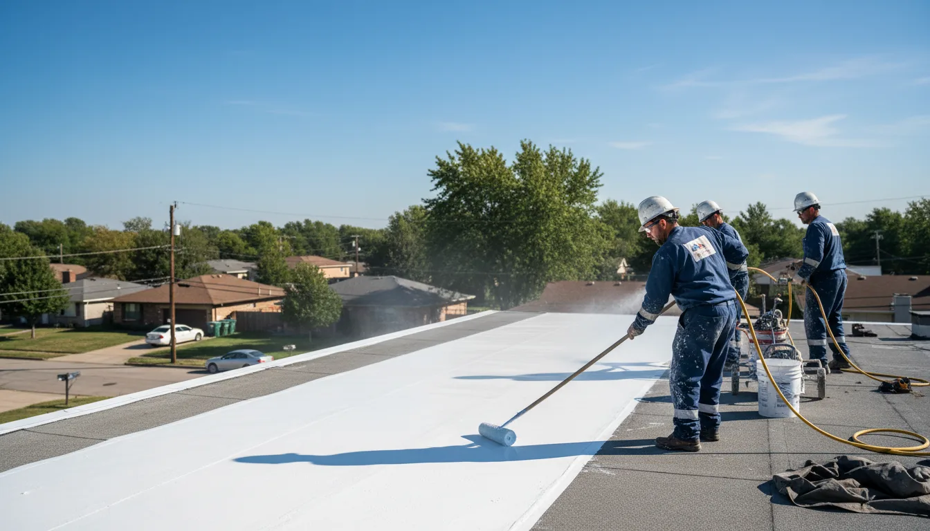 Commercial roof coating in Santa Clara, NM near me